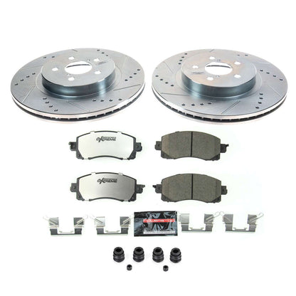 PowerStop Power Stop 19-21 Subaru Forester Front Z26 Street Warrior Brake Kit K8480-26
