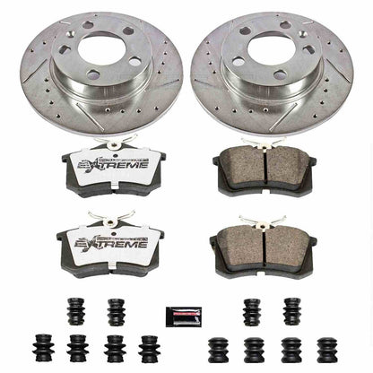 PowerStop Power Stop 99-06 Audi TT Rear Z26 Street Warrior Brake Kit K848-26