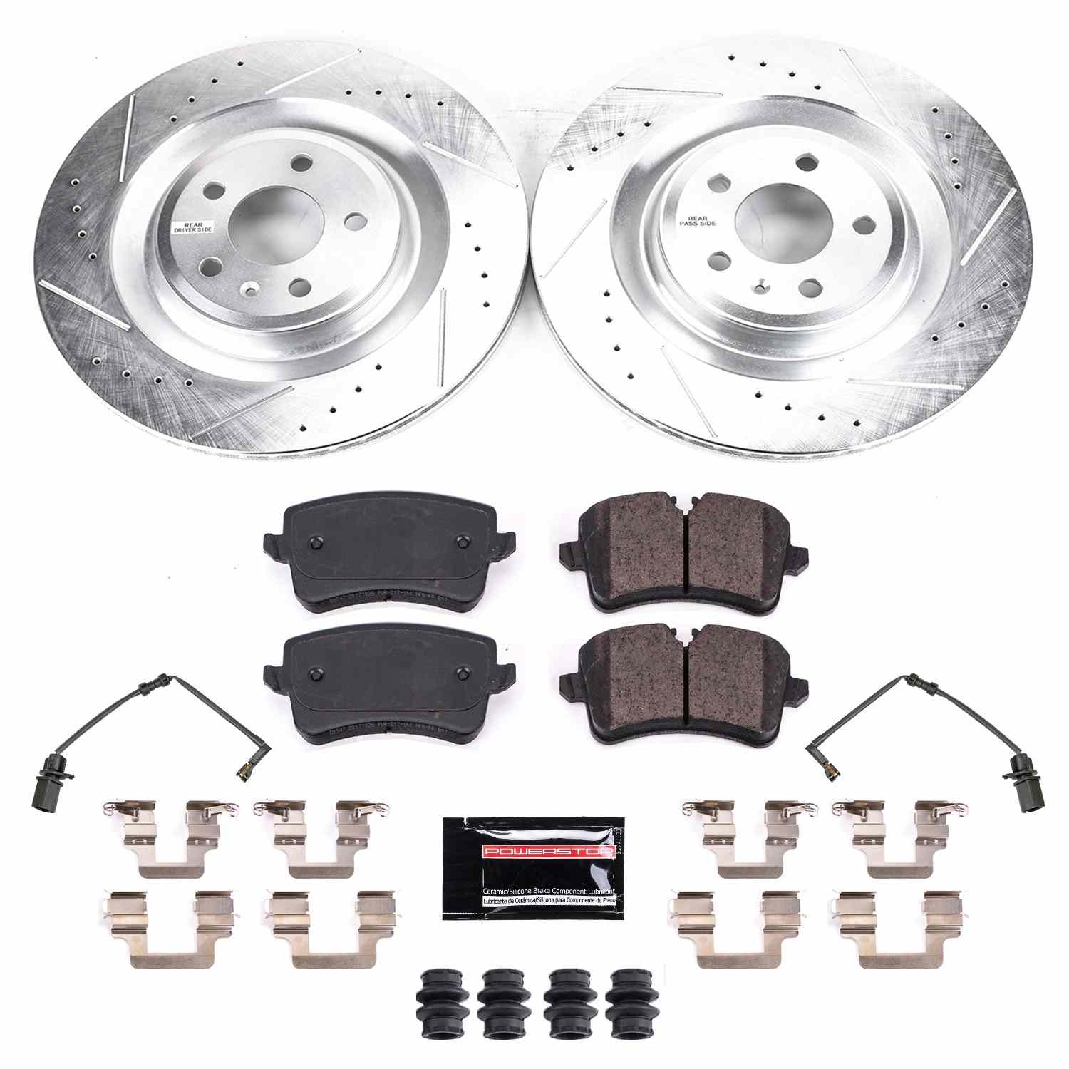 Power Stop 2018 Audi S8 Rear Z23 Evolution Sport Brake Kit K8486