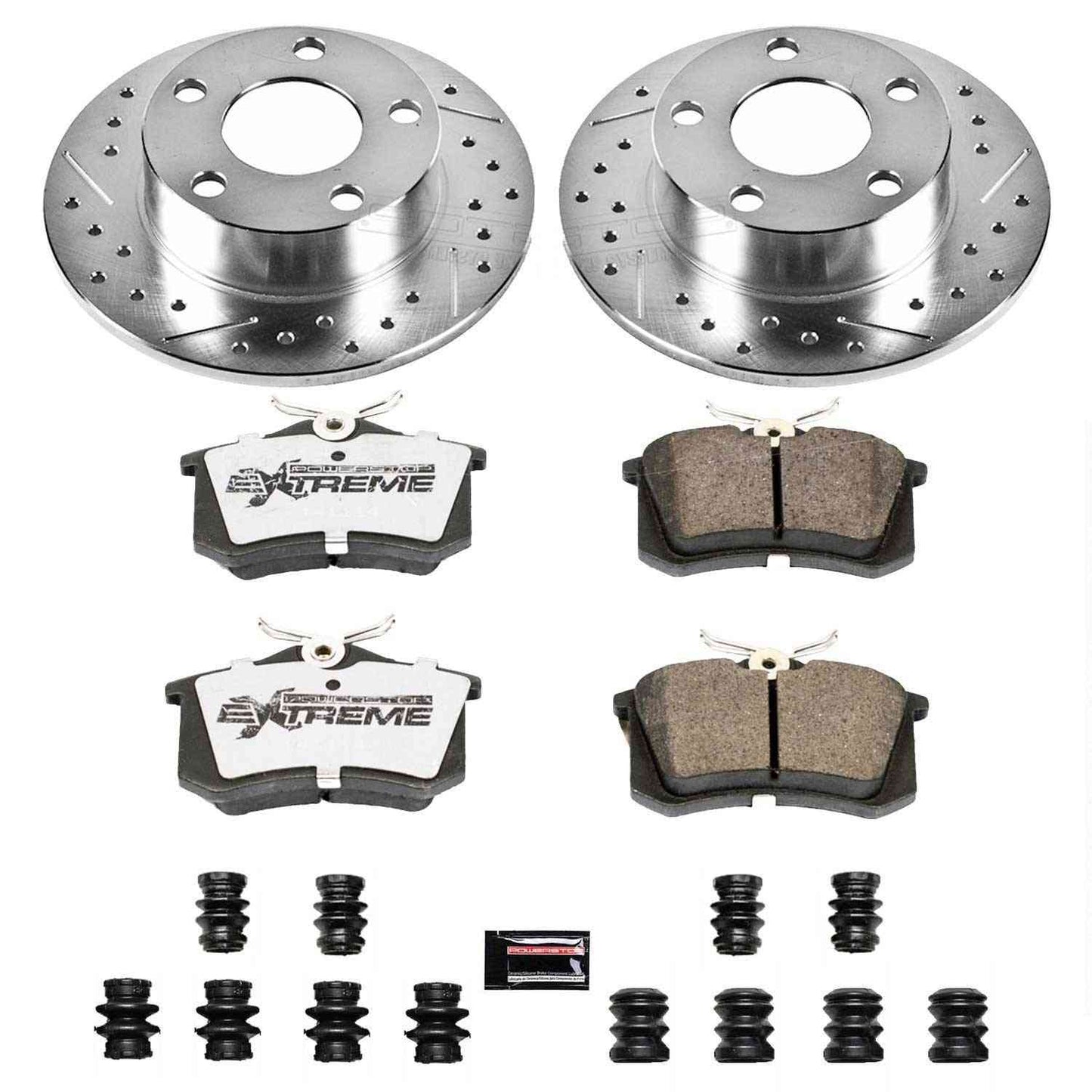 PowerStop Power Stop 98-01 Audi A6 Quattro Rear Z26 Street Warrior Brake Kit K849-26