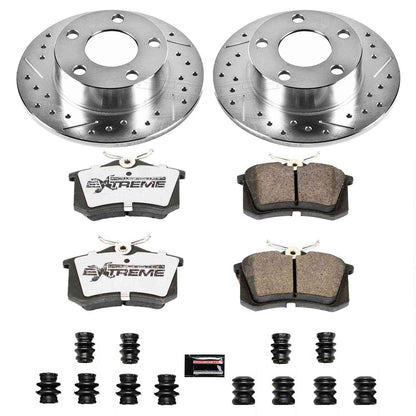 PowerStop Power Stop 98-01 Audi A6 Quattro Rear Z26 Street Warrior Brake Kit K849-26