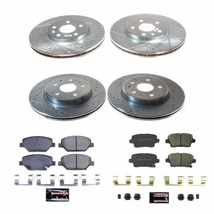 PowerStop Power Stop 2019 Cadillac XT4 Front & Rear Z23 Evolution Brake Kit K8504