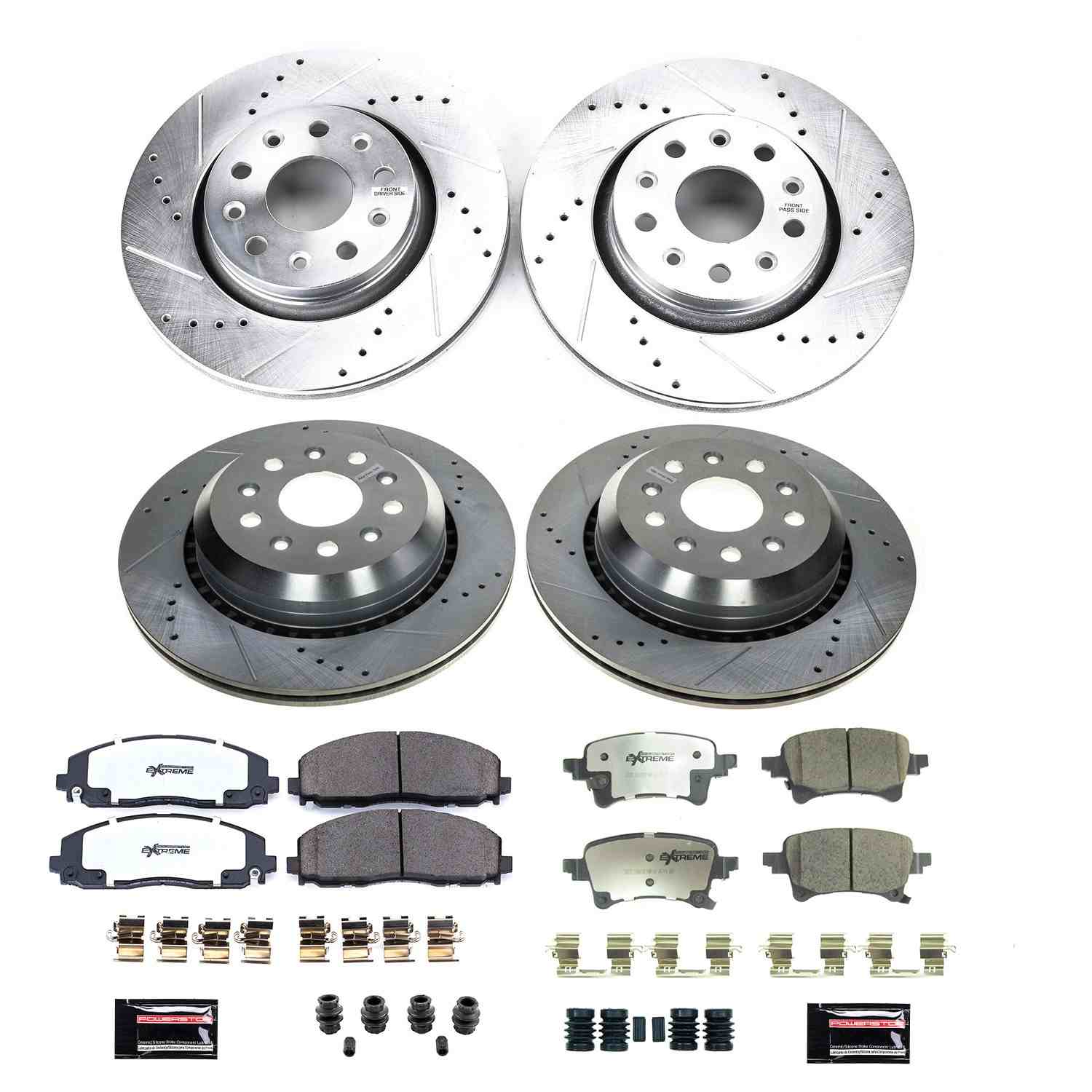 PowerStop Power Stop 20-21 Jeep Gladiator Front & Rear Z36 Truck & Tow Brake Kit K8509-36