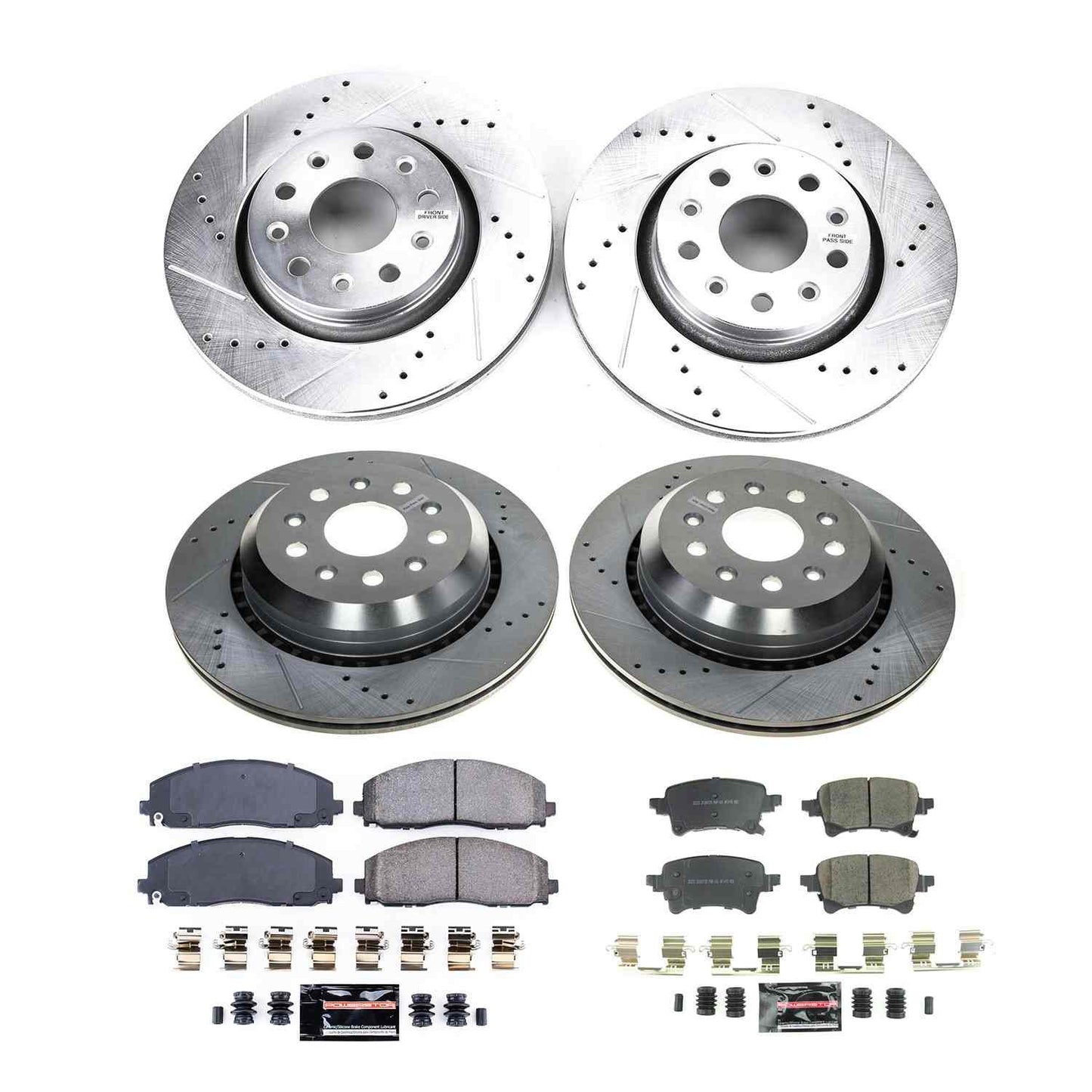 PowerStop Power Stop 2021 Jeep Wrangler Front & Rear Z23 Evolution Brake Kit K8509