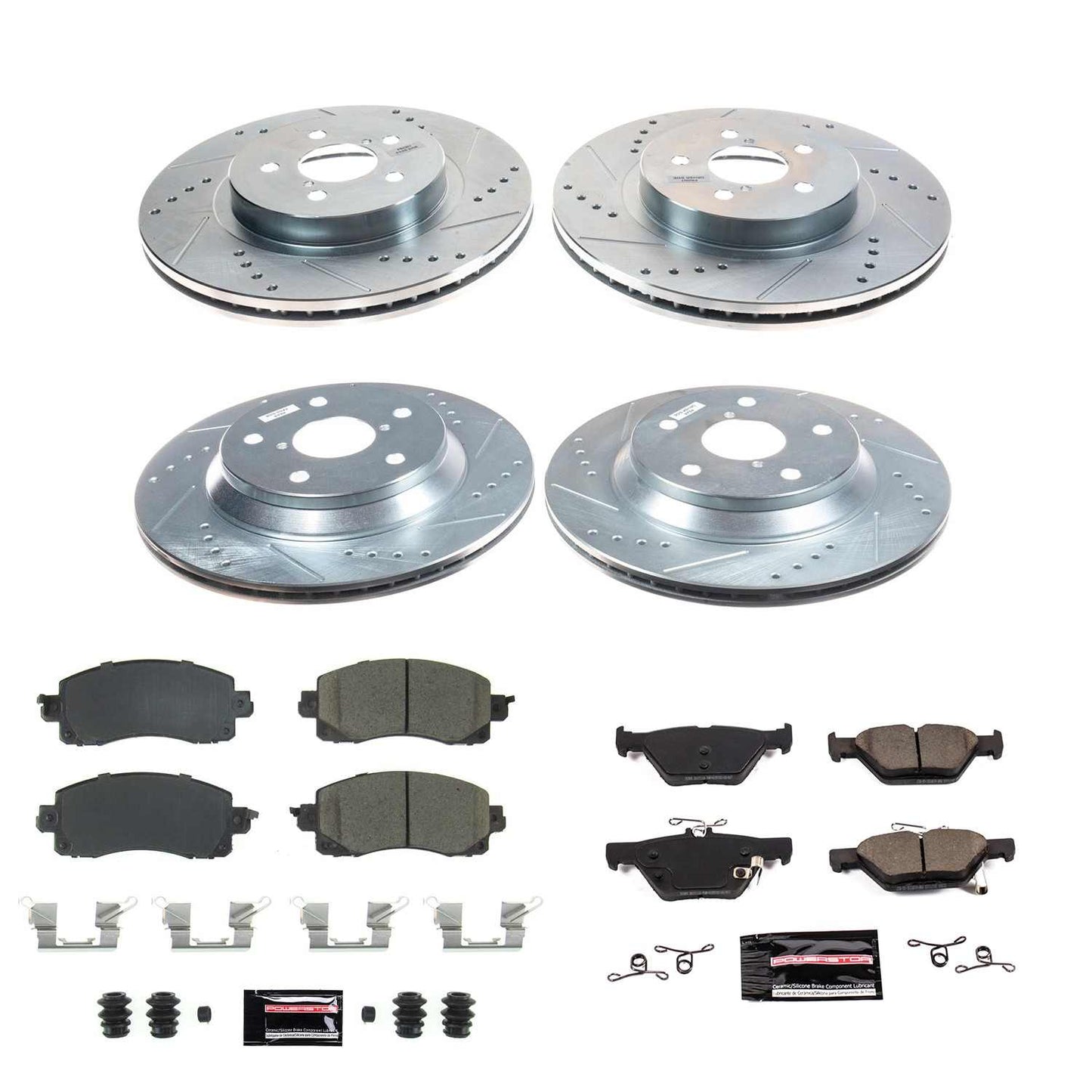 PowerStop Power Stop 19-21 Subaru Forester Front & Rear Z23 Evolution Sport Brake Kit K8520