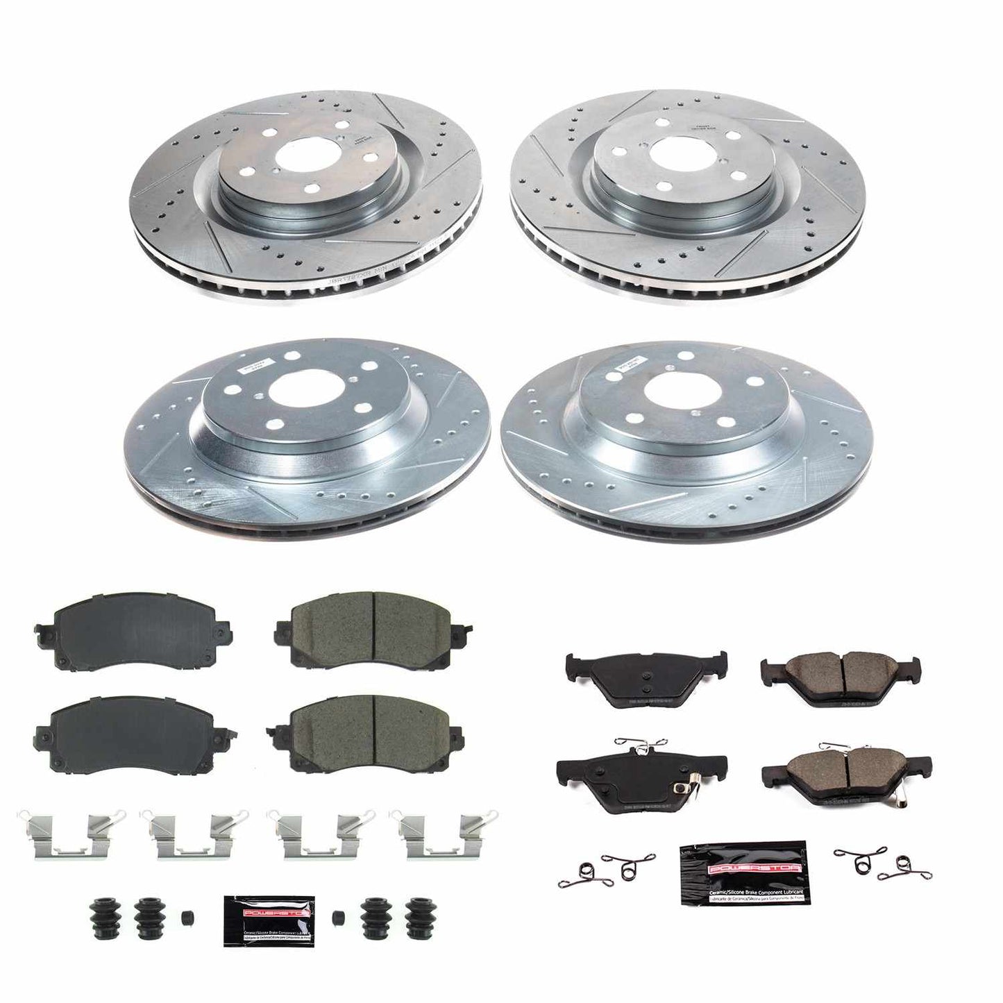 PowerStop Power Stop 19-21 Subaru Forester Front & Rear Z23 Evolution Sport Brake Kit K8521