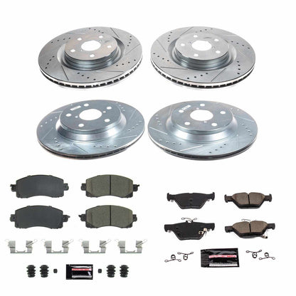 PowerStop Power Stop 19-21 Subaru Forester Front & Rear Z23 Evolution Sport Brake Kit K8521