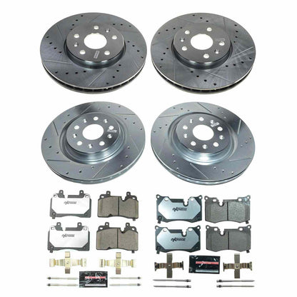 PowerStop Power Stop 20-22 Chevrolet Corvette Front and Rear Z26 Street Brake Kit K8527-26