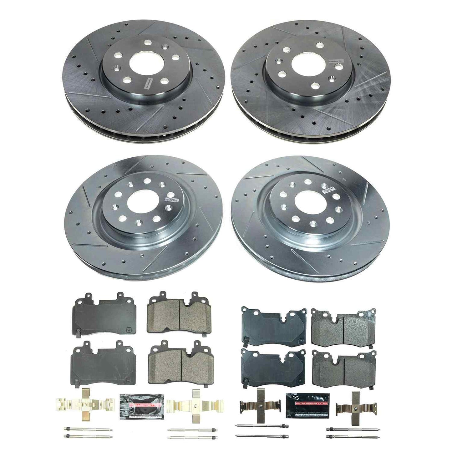 PowerStop Power Stop 20-22 Chevrolet Corvette Front and Rear Z23 Evolution Brake Kit K8527