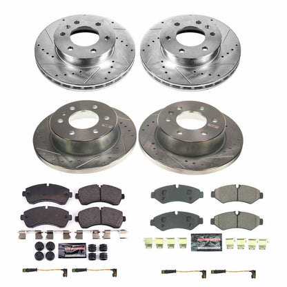 PowerStop Power Stop 19-21 Mercedes-Benz Sprinter 2500 Front & Rear Z23 Evolution Brake Kit K8661