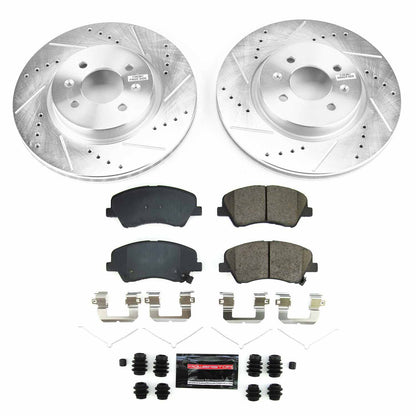 PowerStop Power Stop 18-21 Hyundai Accent Front Z23 Evolution Brake Kit K8699