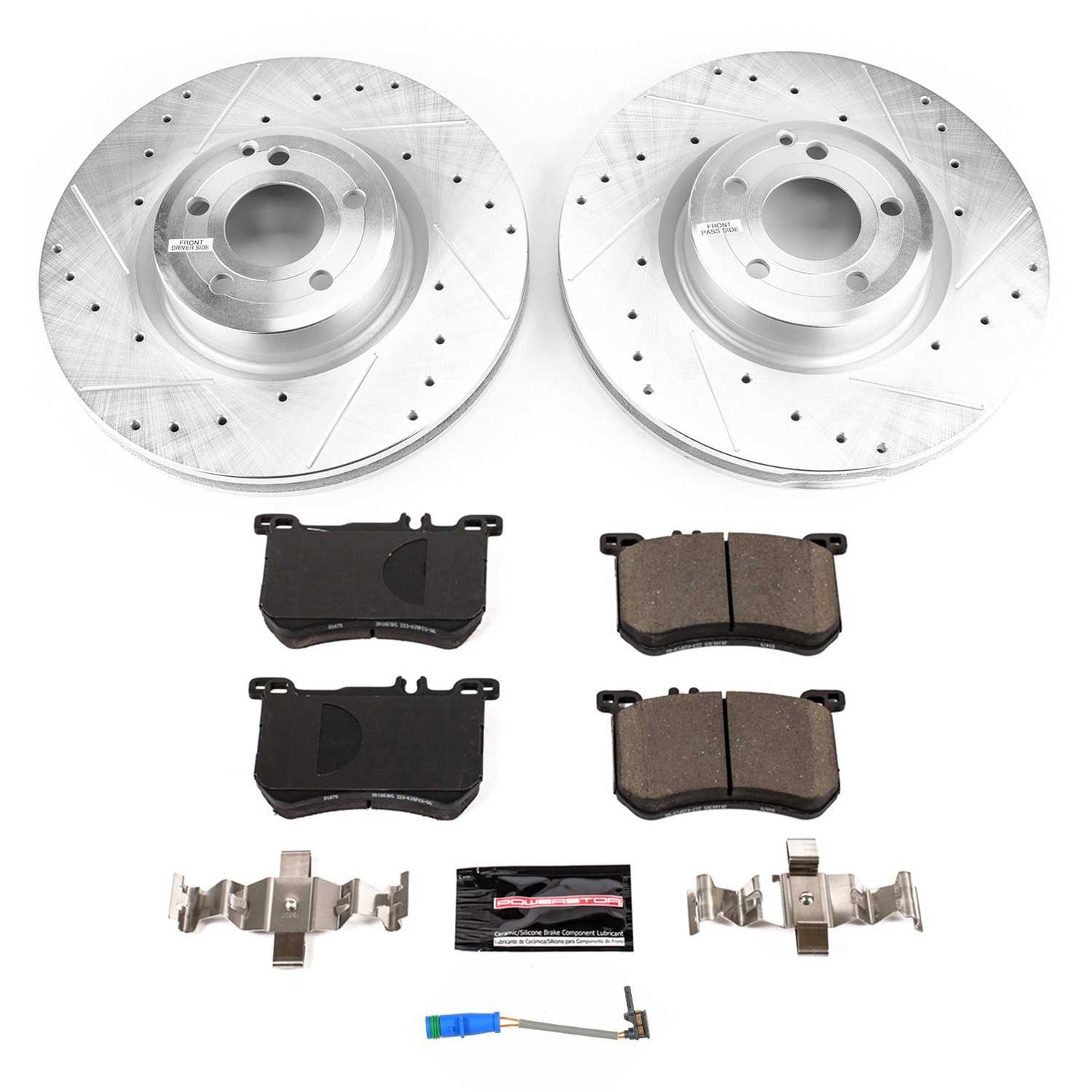 PowerStop Power Stop 15-16 Mercedes-Benz SL400 Front Z23 Evolution Brake Kit K8704