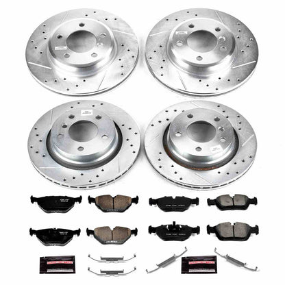 PowerStop Power Stop 2000 BMW 323i Front & Rear Z23 Evolution Sport Brake Kit K871