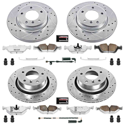 PowerStop Power Stop 03-08 BMW Z4 Front & Rear Z26 Street Warrior Brake Kit K873-26
