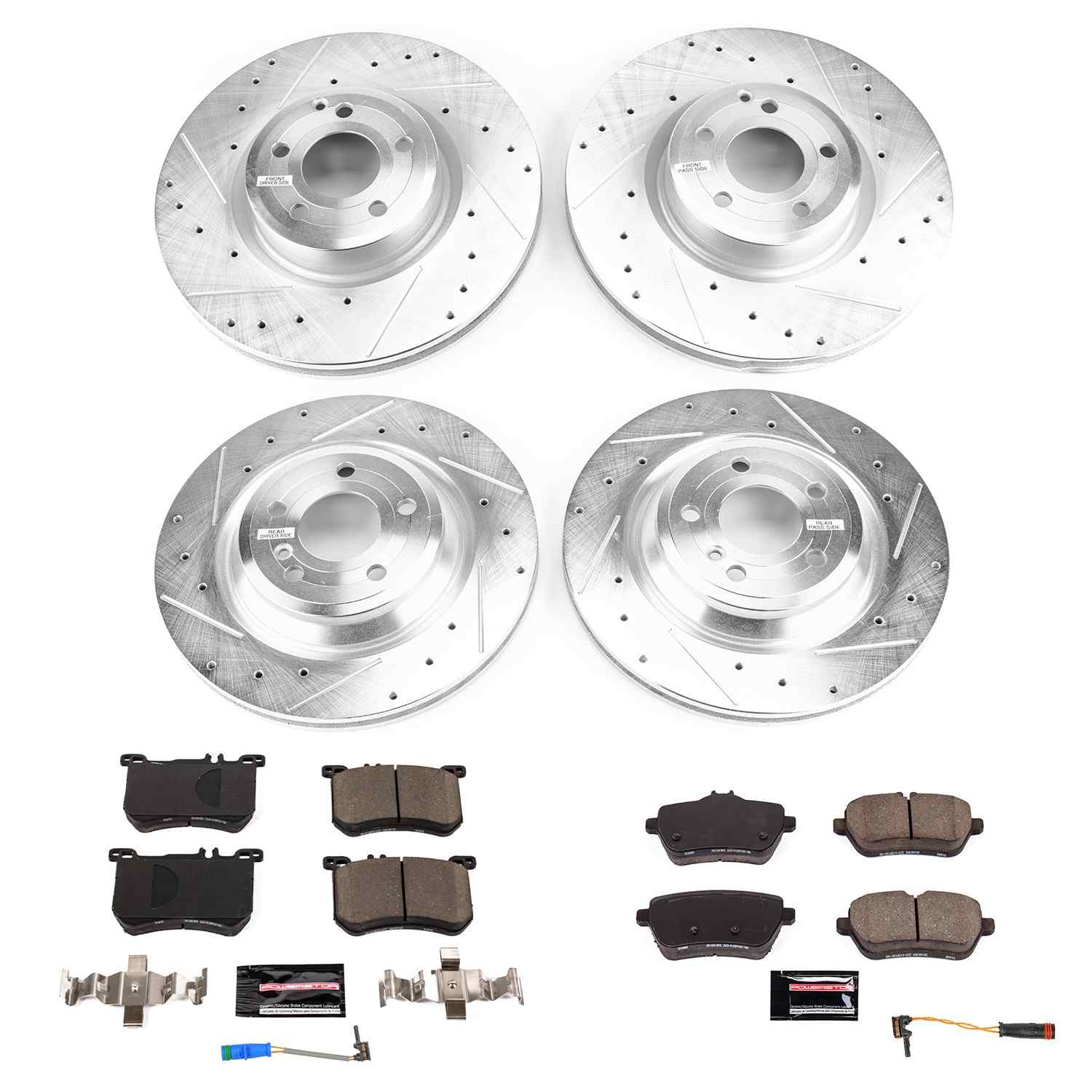 PowerStop Power Stop 19-20 Mercedes-Benz SL550 Front & Rear Z23 Evolution Brake Kit K8734