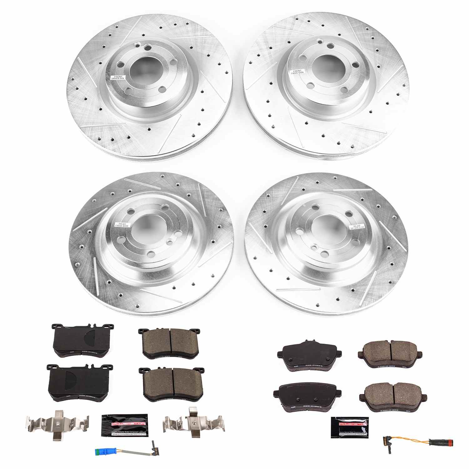 PowerStop Power Stop 13-18 Mercedes-Benz SL550 Front & Rear Z23 Evolution Brake Kit K8735