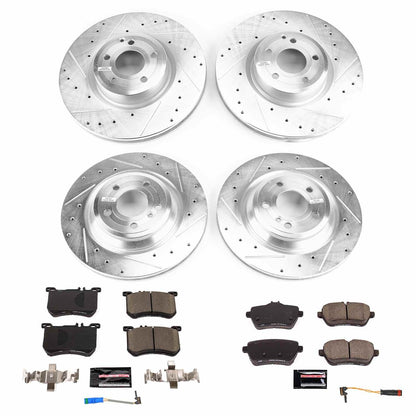 PowerStop Power Stop 13-18 Mercedes-Benz SL550 Front & Rear Z23 Evolution Brake Kit K8735