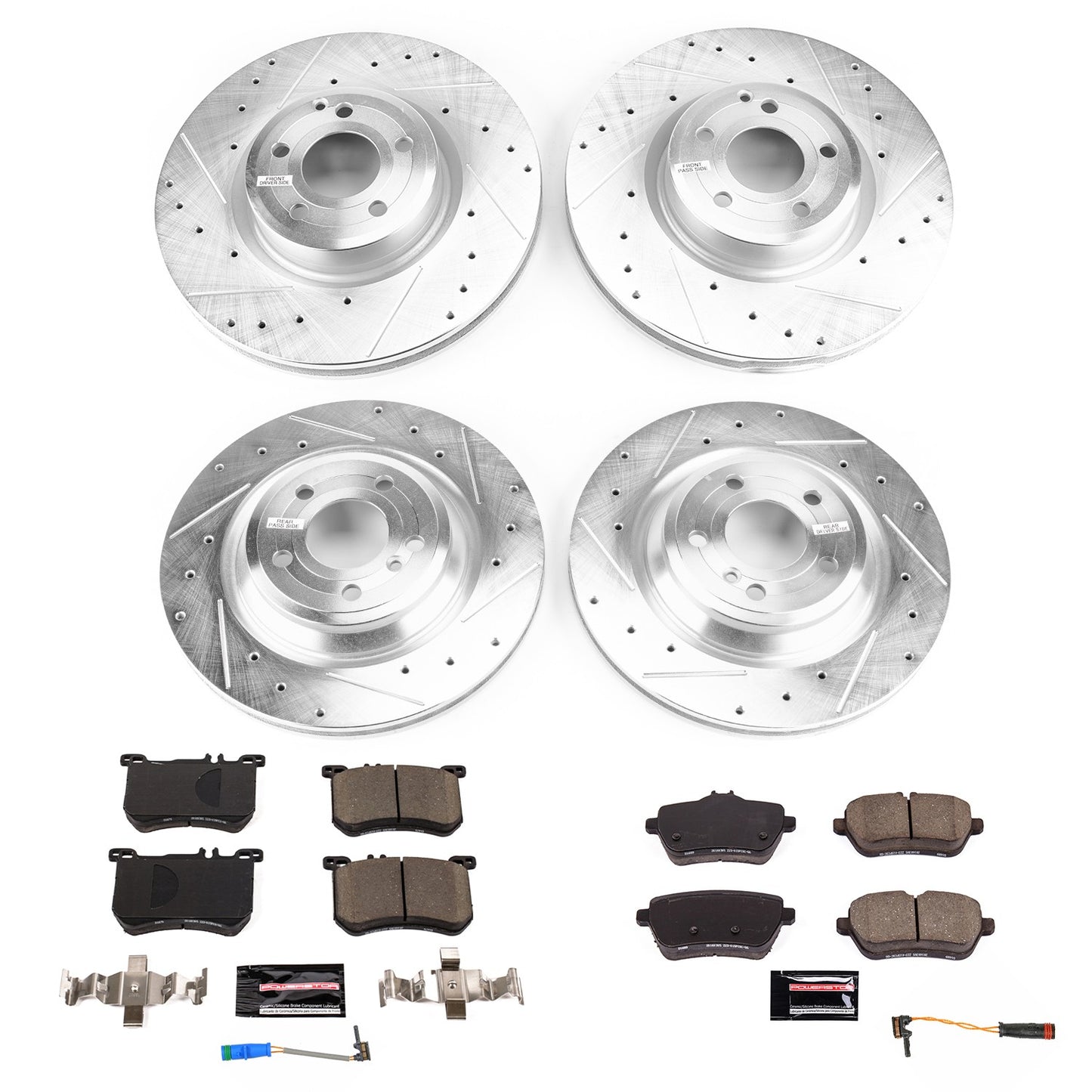 PowerStop Power Stop 13-18 Mercedes-Benz SL550 Front & Rear Z23 Evolution Brake Kit K8735