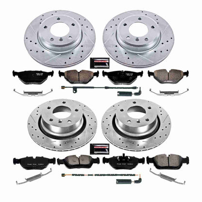 PowerStop Power Stop 03-08 BMW Z4 Front & Rear Z23 Evolution Sport Brake Kit K873