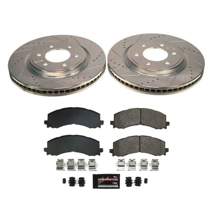 PowerStop Power Stop 2022 Lincoln Navigator Front Z23 Evolution Brake Kit K8744