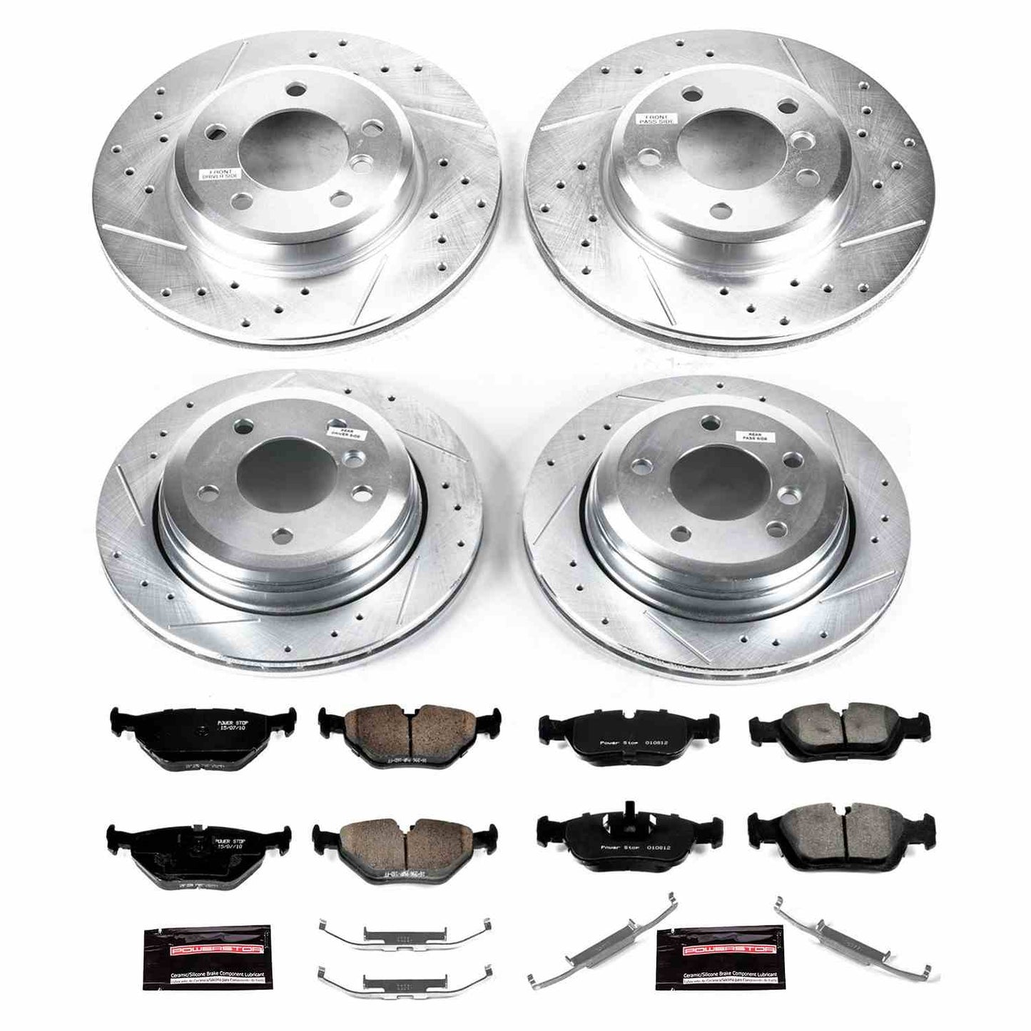 PowerStop Power Stop 01-05 BMW 325xi Front & Rear Z23 Evolution Sport Brake Kit K874