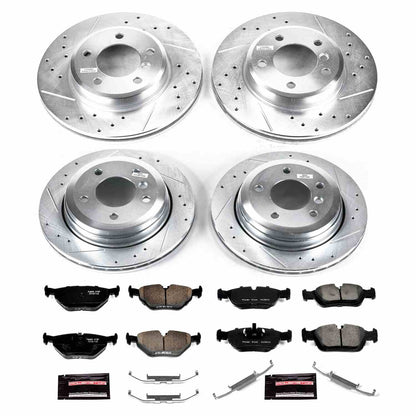 PowerStop Power Stop 01-05 BMW 325xi Front & Rear Z23 Evolution Sport Brake Kit K874