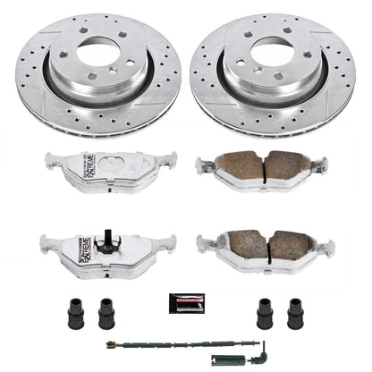 PowerStop Power Stop 2000 BMW 323i Rear Z26 Street Warrior Brake Kit K877-26