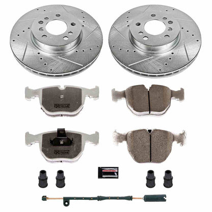 PowerStop Power Stop 00-06 BMW X5 Front Z26 Street Warrior Brake Kit K879-26