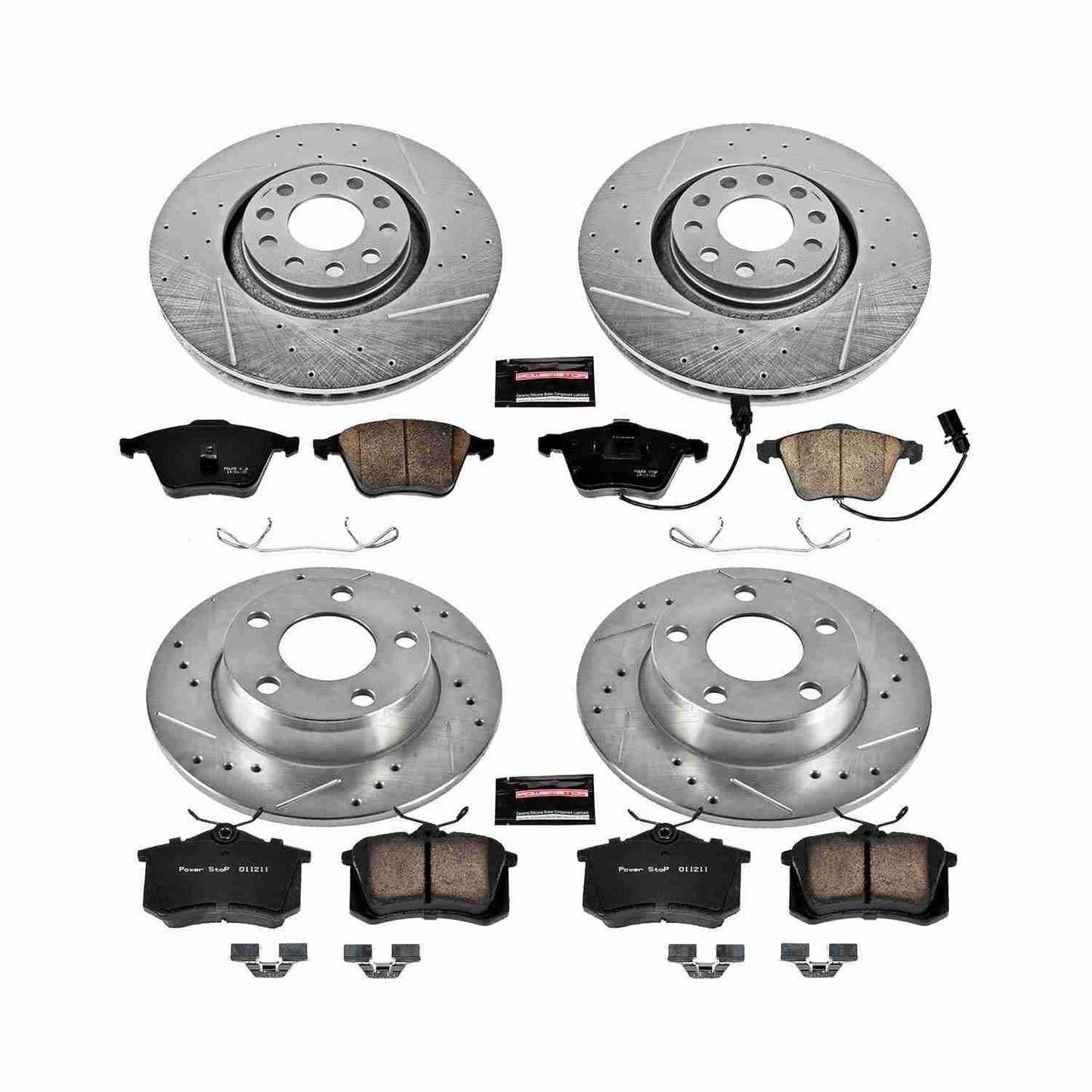 PowerStop Power Stop 02-04 Audi A6 Quattro Front & Rear Z23 Evolution Sport Brake Kit K893