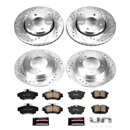 PowerStop Power Stop 00-04 Volvo S40 Front & Rear Z23 Evolution Sport Brake Kit K912