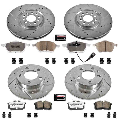 PowerStop Power Stop 99-06 Audi TT Front & Rear Z26 Street Warrior Brake Kit K915-26