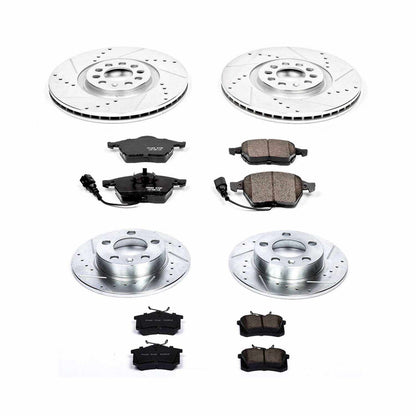 PowerStop Power Stop 99-06 Audi TT Front & Rear Z23 Evolution Sport Brake Kit K915