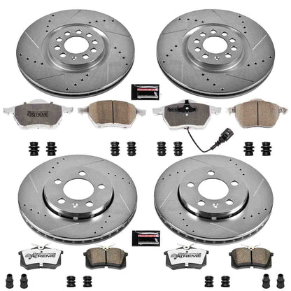 PowerStop Power Stop 00-06 Audi TT Quattro Front & Rear Z26 Street Warrior Brake Kit K916-26