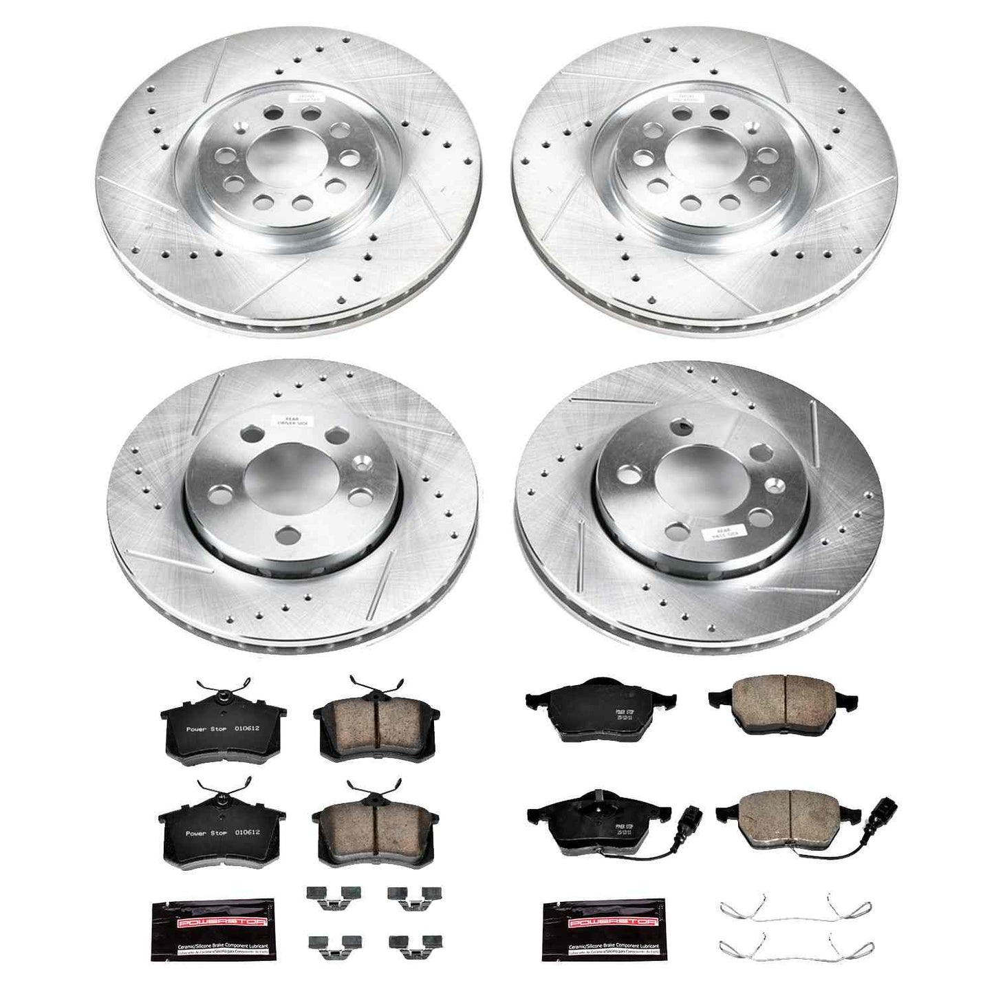 PowerStop Power Stop 00-06 Audi TT Quattro Front & Rear Z23 Evolution Sport Brake Kit K916