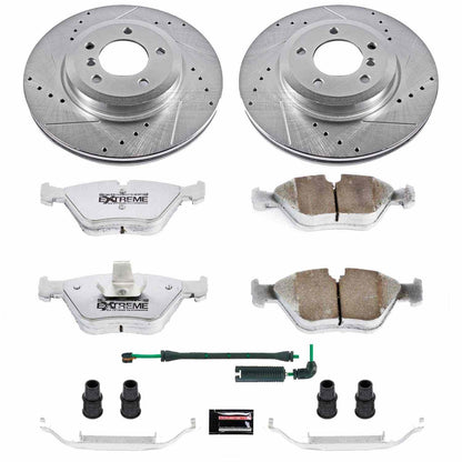 PowerStop Power Stop 01-06 BMW 330Ci Front Z26 Street Warrior Brake Kit K933-26