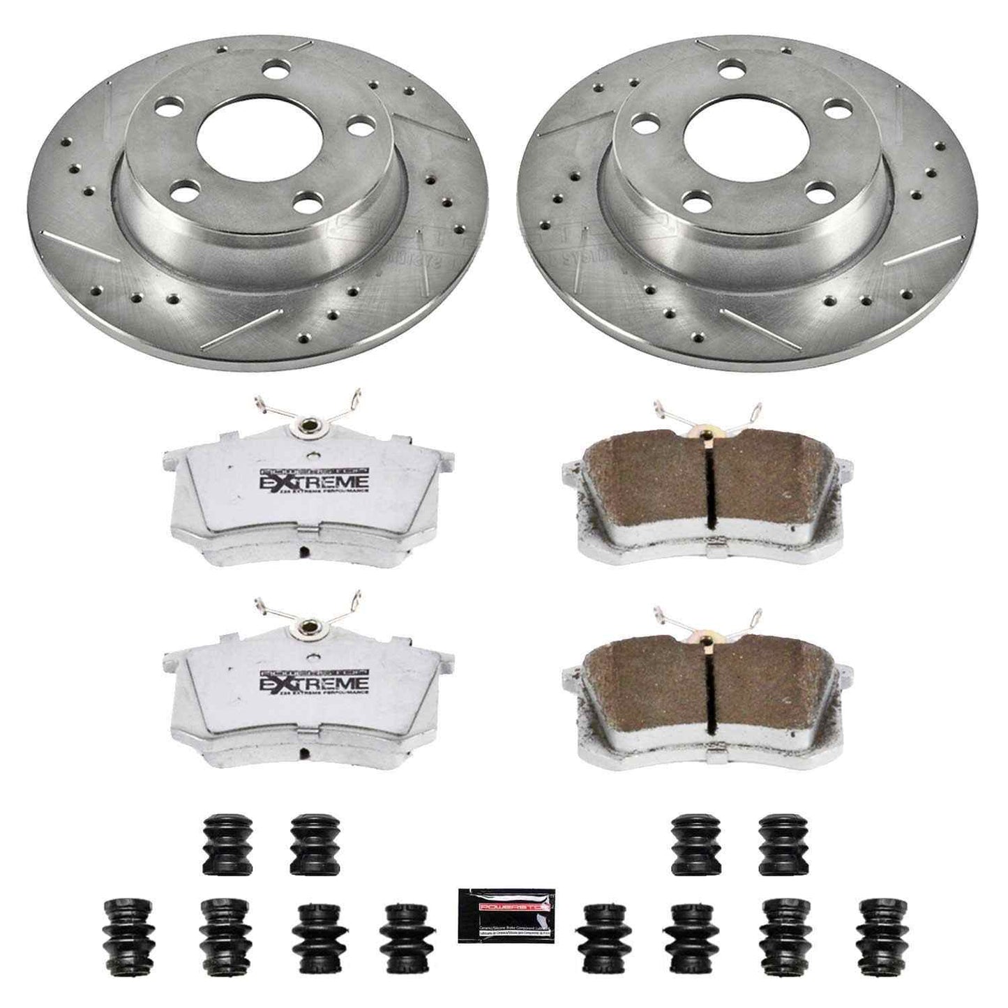PowerStop Power Stop 01-05 Audi Allroad Quattro Rear Z26 Street Warrior Brake Kit K940-26