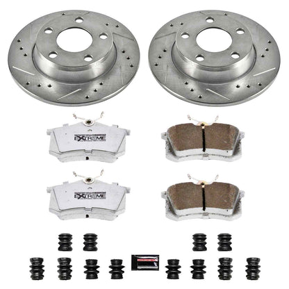 PowerStop Power Stop 01-05 Audi Allroad Quattro Rear Z26 Street Warrior Brake Kit K940-26