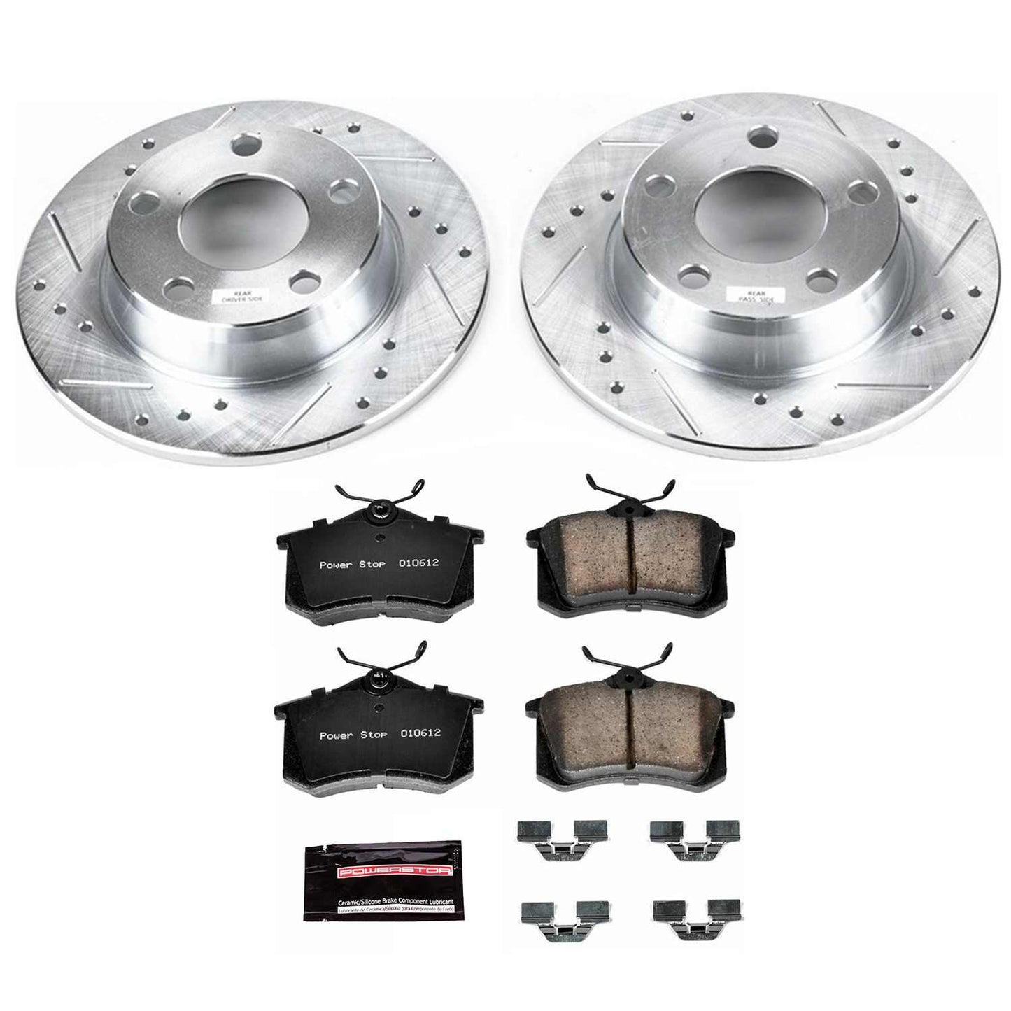 PowerStop Power Stop 01-05 Audi Allroad Quattro Rear Z23 Evolution Sport Brake Kit K940