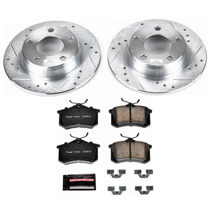PowerStop Power Stop 01-05 Audi Allroad Quattro Rear Z23 Evolution Sport Brake Kit K940