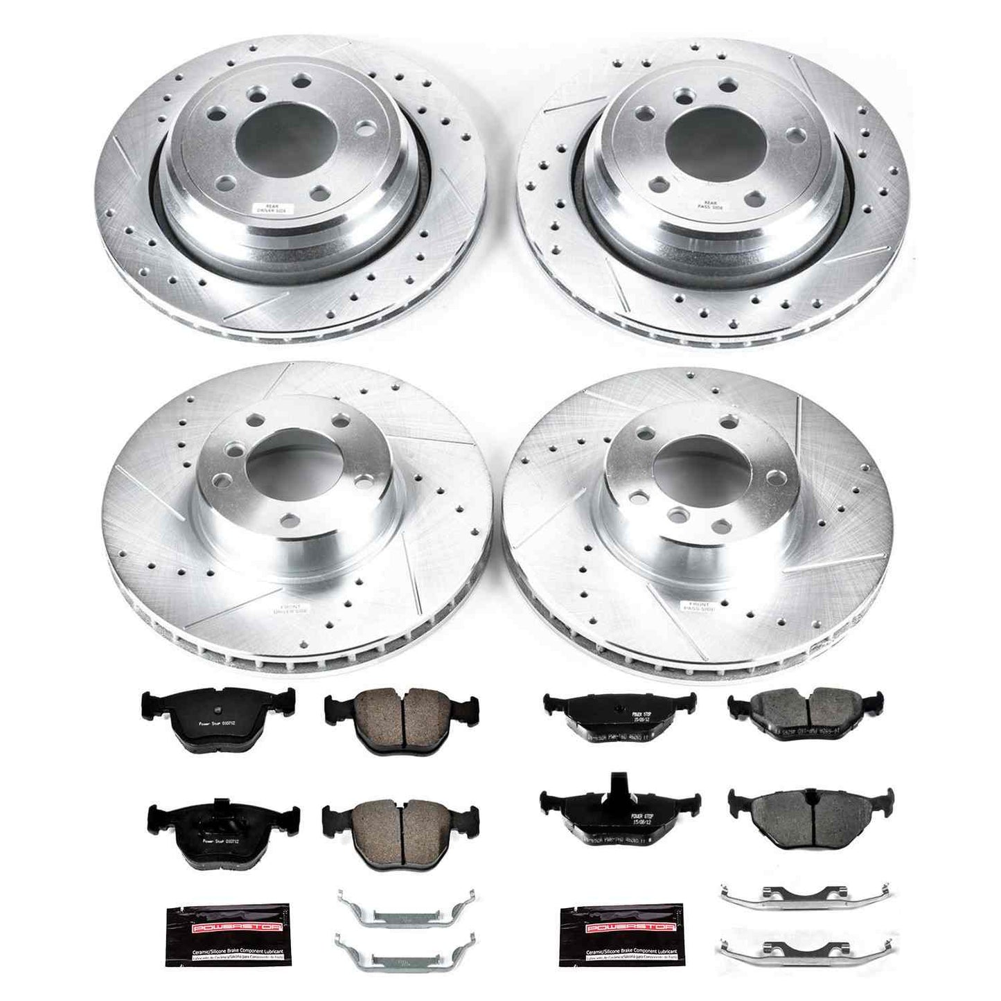 PowerStop Power Stop 01-03 BMW 530i Front & Rear Z23 Evolution Sport Brake Kit K945