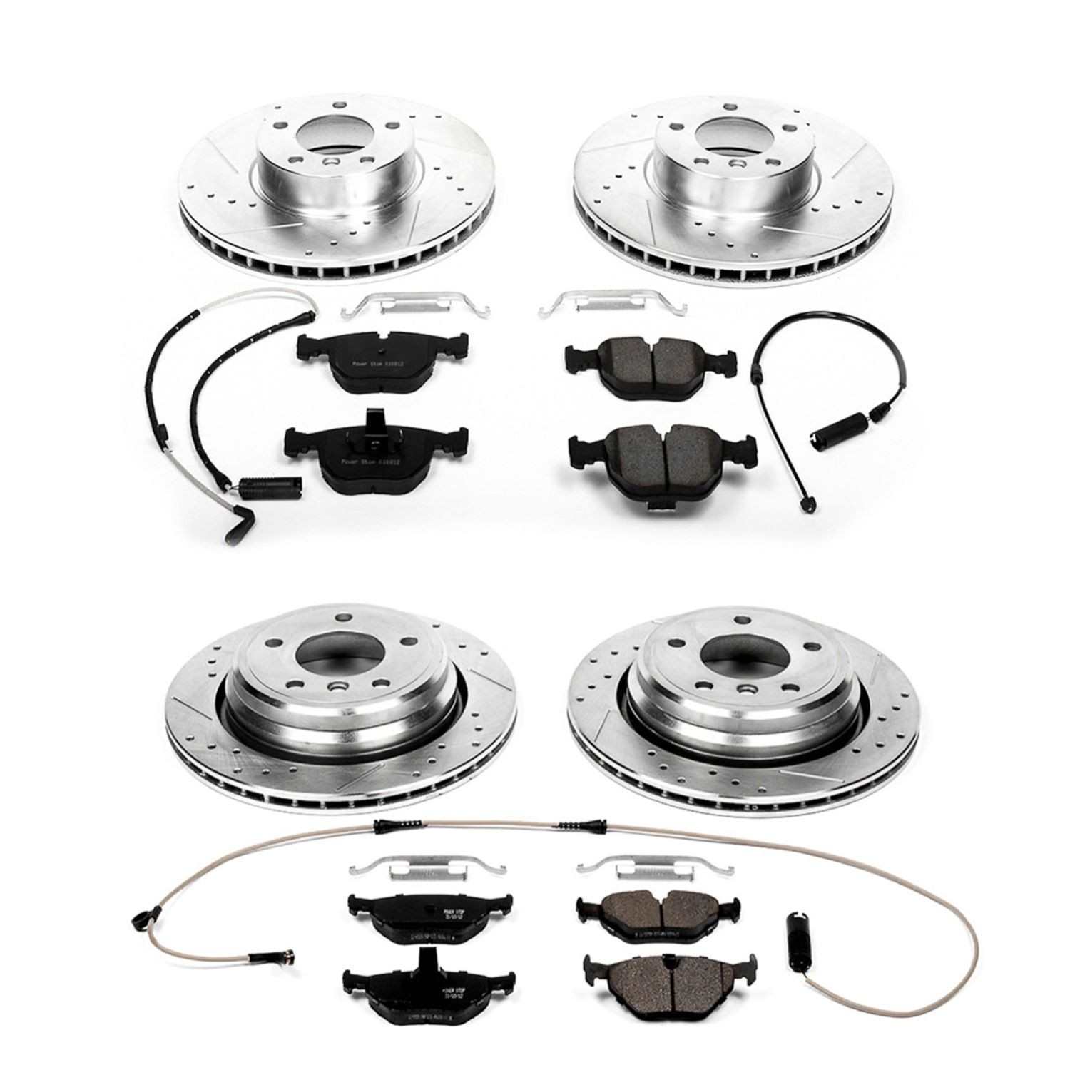 PowerStop Power Stop 00-03 BMW 540i Front & Rear Z23 Evolution Sport Brake Kit K946