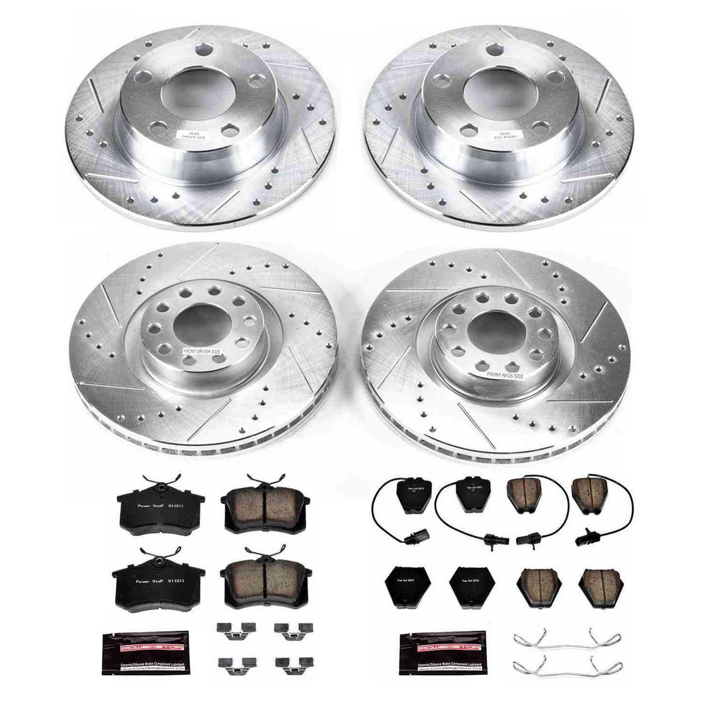 PowerStop Power Stop 02-04 Audi A6 Quattro Front & Rear Z23 Evolution Sport Brake Kit K950