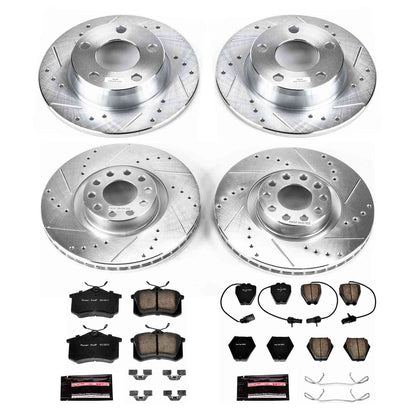 PowerStop Power Stop 02-04 Audi A6 Quattro Front & Rear Z23 Evolution Sport Brake Kit K950