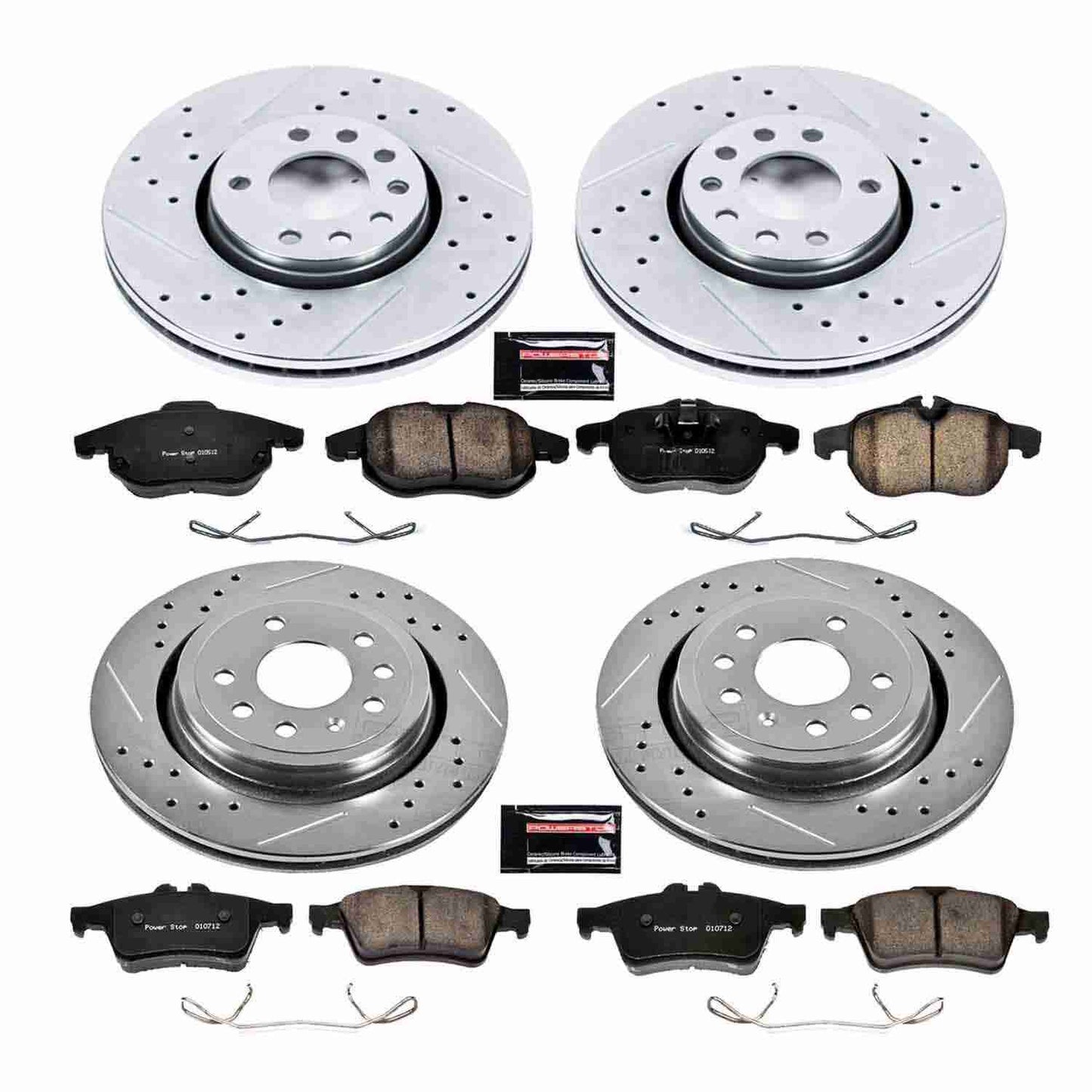 PowerStop Power Stop 03-11 Saab 9-3 Front & Rear Z23 Evolution Sport Brake Kit K986