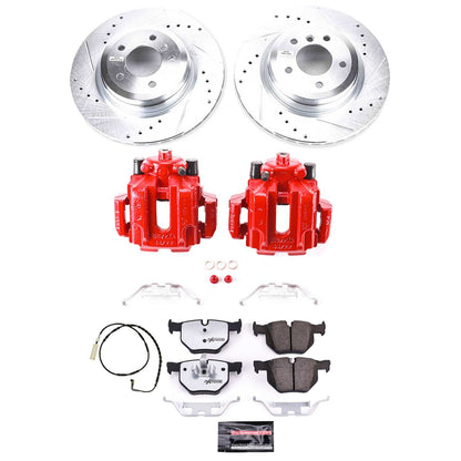 PowerStop Power Stop 2006 BMW 330i Rear Z26 Street Warrior Brake Kit w/Calipers KC045-26