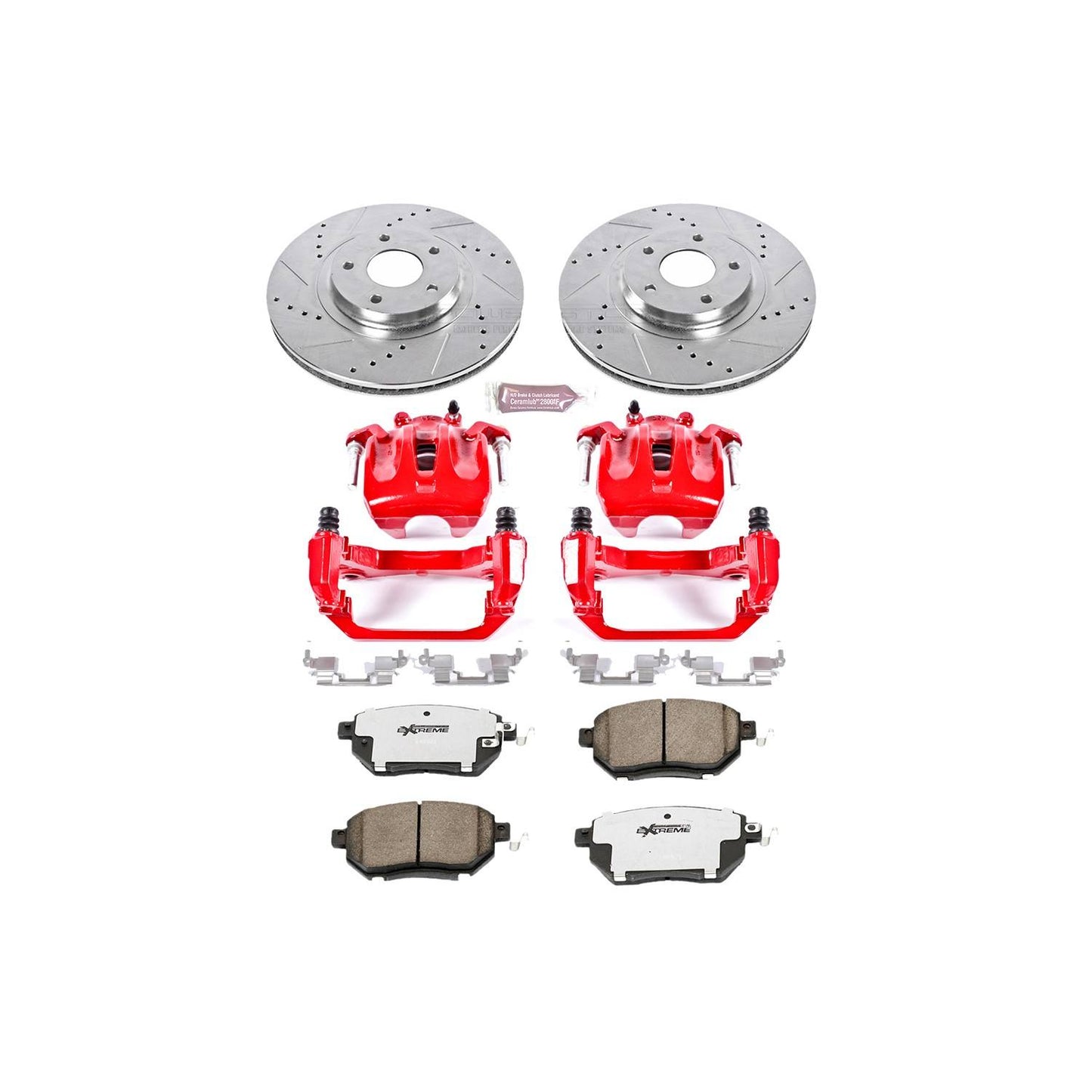 PowerStop Power Stop 03-05 Nissan Murano Front Z26 Street Warrior Brake Kit w/Calipers KC091A-26