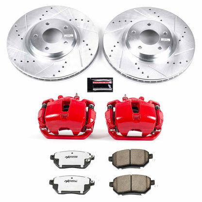 PowerStop Power Stop 03-05 Infiniti FX35 Front Z26 Street Warrior Brake Kit w/Calipers KC091B-26