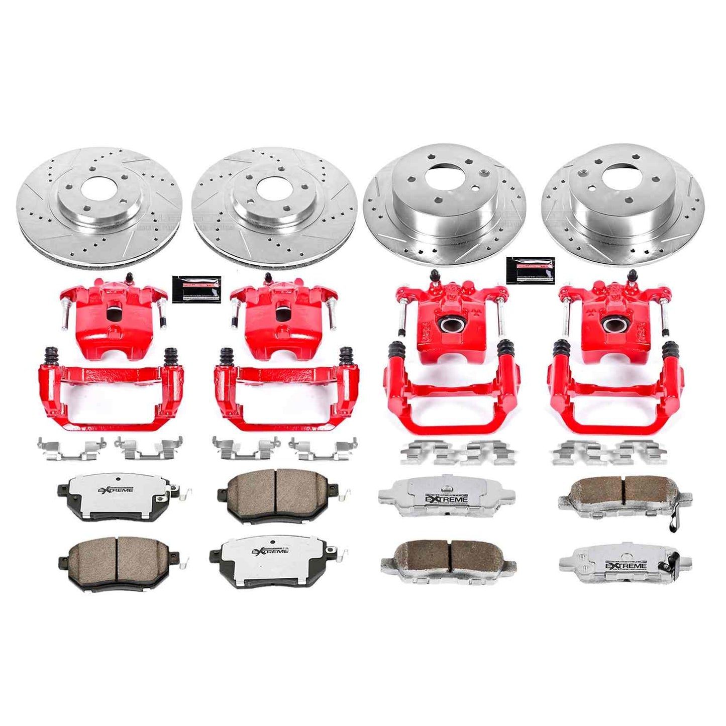 PowerStop Power Stop 04-06 Nissan Maxima Z26 Street Kit w/ Calipers - Front and Rear KC092-26