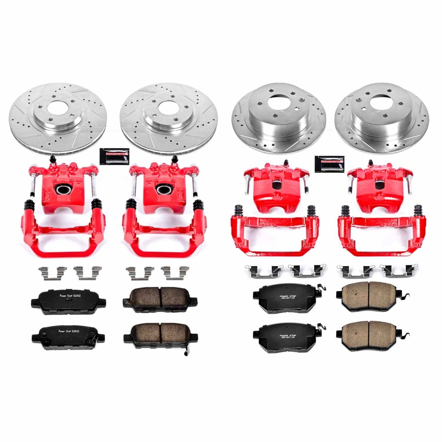 PowerStop Power Stop 04-06 Nissan Maxima Z23 Evolution Kit w/ Calipers - Front and Rear KC092
