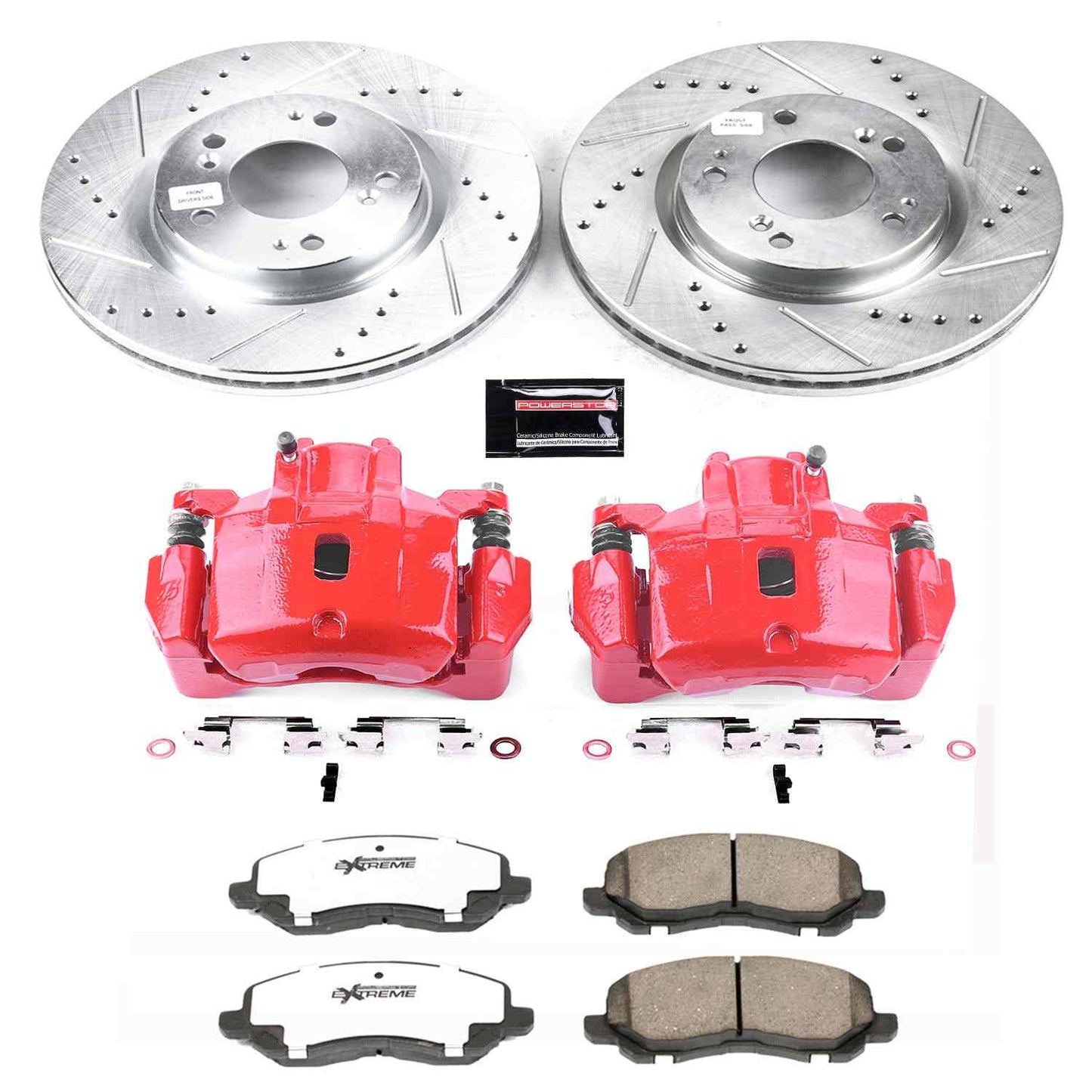 PowerStop Power Stop 06-12 Mitsubishi Eclipse Front Z26 Street Warrior Brake Kit w/Calipers KC094-26